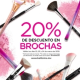 Promoción Bellísima 20% de descuento en brochas hasta hoy 24 de marzo