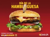 Promoción Carls Jr Día de la Hamburguesa 2018: Famous Star con queso a sólo $1 en la compra de un combo este 28 de mayo