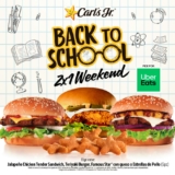 2×1 en hamburguesas Carls Jr al pedir por Uber Etas este fin de semana por regreso a clases