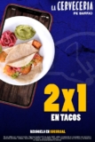 Promoción La Cervecería de Barrio: 2×1 en tacos en servicio a domicilio