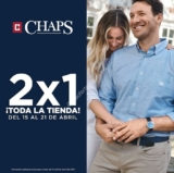 Promoción Chaps Semana Santa: 2×1 en toda la tienda en sucursal Antea