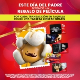 Promoción Cinemex Día del Padre: Tarjeta Cinefan GRATIS para papá por cada transacción en taquilla