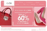 Promoción Cloe Día de las Madres: 60% de descuento en zapatos en la compra de un bolso