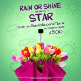 Promoción Día de las Madres Bellísima: Sombrilla grande de regalo en compras de $500