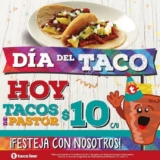 Promoción Día del Taco en Taco Inn 31 de marzo: tacos al pastor a sólo $10