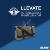 En Sears compra productos Dockers y llévate una maleta de regalo