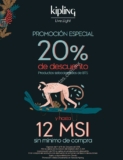 Promoción Especial Kipling: 20% de descuento y hasta 12 msi hasta hoy 14 de octubre