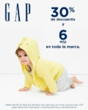 En Gap 30% de descuento + 6 msi en toda la marca