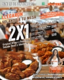 En Hooters 2×1 en alitas y boneless este fin de semana