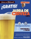 Promoción Hooters Final Champions League: Jarra de cerveza gratis si llevas el jersey del equipo ganador