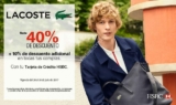 Venta Especial Lacoste HSBC: Hasta 40% de descuento + 10% adicional este fin de semana