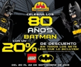 Promoción Juguetibici 80 años de Batman: 20% de descuento en todos los sets LEGO Batman