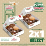 En Krispy Kreme 2×1 en media docena de donas Select al pedir por delivery sólo hoy