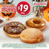 Promoción Krispy Kreme Dulce o Truco: TODAS las donas a $19 hoy domingo