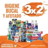 Promoción La Comer Temporada Naranja 2018: 3×2 en higiene bucal y afeitado