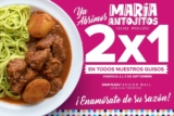 Promoción María Antojitos La Gran Plaza: 2×1 en platillos por apertura hoy domingo