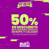 Promoción Martí: Segundo a mitad de precio en ropa y calzado (aplica en lo ya rebajado)