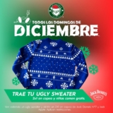Promoción navideña McCarthys: 2×1 en copeo y niños comen gratis los domingos si llevas un Ugly Sweater