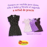 Segundo a mitad de precio en todos los vestidos en Mi Tienda del Ahorro