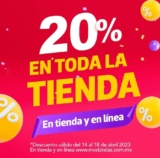 20% de descuento en TODA la tienda de Modatelas: aplica en telas, mercería, máquinas de coser y más