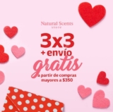 Promoción Natural Scents San Valentín: 3×3 + envío gratis en la tienda en línea