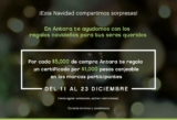 Promoción de Navidad Antara: Por cada $5,000 de compra en la plaza llévate un certificado de $1,000 en tienda a elección