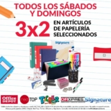 Promoción Office Depot Regreso a Clases: 3×2 en artículos de papelería los sábados y domingos