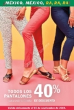 En Old Navy 40% de descuento en todos los pantalones hoy domingo