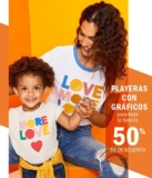 En Old Navy Playeras con gráficos para toda la familia a mitad de precio hoy