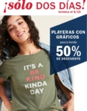 En Old Navy playeras con gráficos a mitad de precio este fin de semana