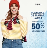 En Old Navy playeras de manga larga a mitad de precio hoy domingo