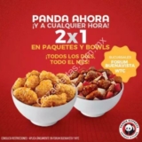 2×1 en bowls en Panda Express WTC y Forum Buenavista ahora durante todo agosto