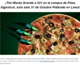 Promoción de Halloween Papa Johns: Pizza The Works Grande a $31 en la compra de una Pizza Signature sólo hoy
