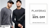 Hasta 50% de descuento en Playeras para Hombres en republicablanca.com hasta el 4 de marzo