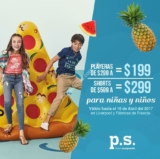 En PS From Aeropostale playeras y shorts para niños y niñas con descuento