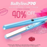 40% de descuento en alaciadora digital nano titanium Babyliss Pro en Sally sólo hoy