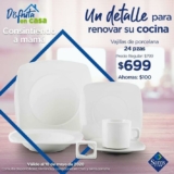 Ofertas Sams Club Día de las Madres: Vajilla porcelana 24 pzs a $699, paquete electrodomésticos con $1,000 de descuento y más