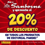 En Sanborns 20% de descuento en todos los productos Panini hoy sábado