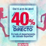 En Sears hasta 40% de descuento directo en todo el calzado deportivo