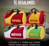 En Sears maleta deportiva de regalo de países mundialistas en la compra de una fragancia para hombre participante