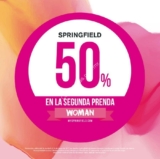 En Springfield 50% de descuento en la segunda prenda para mujer por el día de las madres