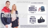 En Springfield maleta de viaje o morral y sandalias de regalo con tus compras