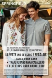 En Springfield llévate regalos con tus compras (pareo, traje de baño o sandalias)