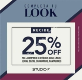 En Studio F 25% de descuento en la compra de 2 jeans, buzos, chamarras o pantalones
