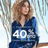 En Studio F hasta 40% de descuento en camisas, blusas y bodies sólo hoy en la tienda online