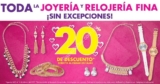 En Suburbia toda la joyería y relojería fina con 20% de descuento