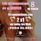Promoción Take a Wok Día Internacional de la mujer 8 de marzo: 2×1 en woks