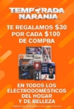 Promoción Temporada Naranja 2019: $30 de descuento por cada $100 de compra en electrodomésticos