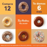 En Tim Hortons compra 12 donas y llévate 6 de regalo este fin de semana