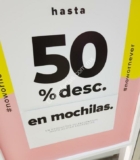 Hasta 50% de descuento en mochilas en Todomoda
